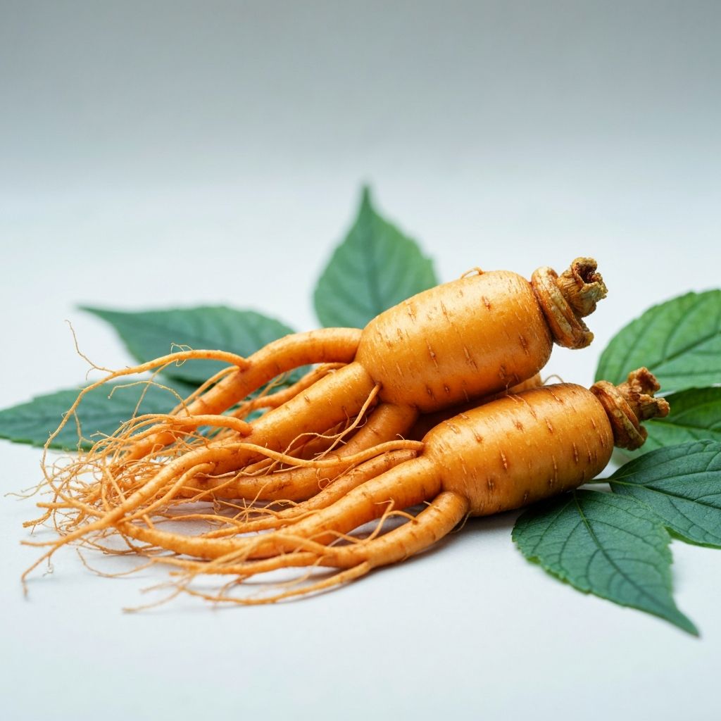 Ginseng root in natural setting